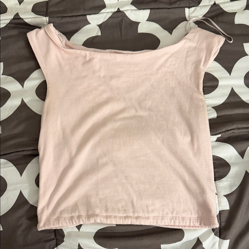 Pink Rose Pink Off-Shoulder Top